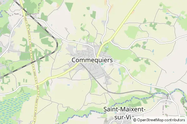 Mapa Commequiers