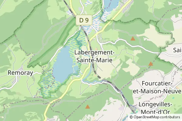 Mapa Labergement-Sainte-Marie