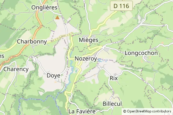 Mapa Nozeroy