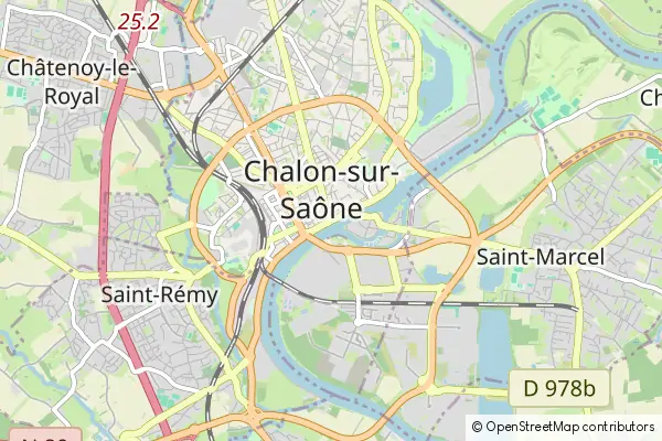 Mapa Chalon-sur-Saône