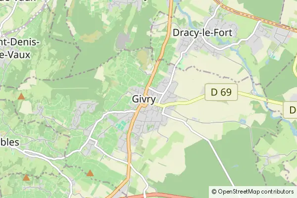 Mapa Givry