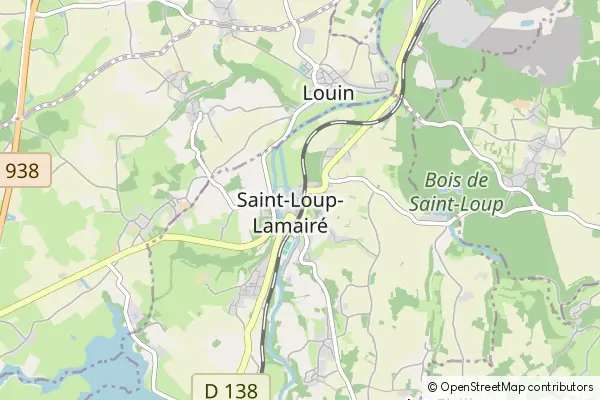 Mapa Saint-Loup-Lamairé