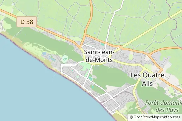 Mapa Saint-Jean-de-Monts