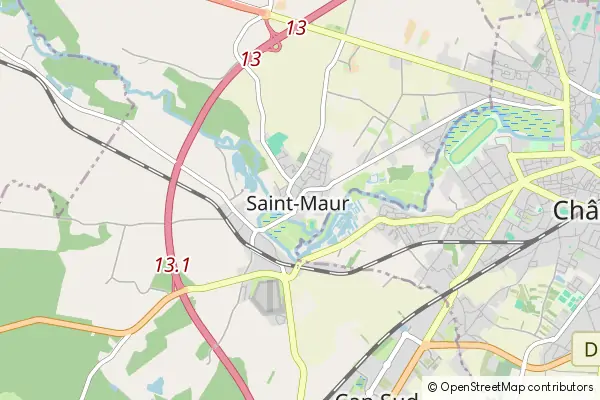 Mapa Saint-Maur