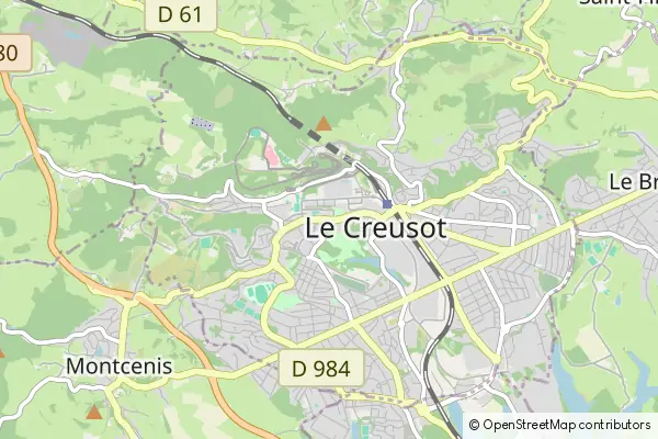 Mapa Le Creusot