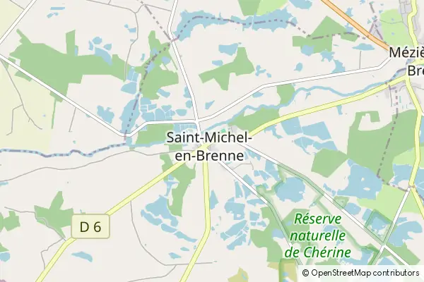 Mapa Saint Michel en Brenne