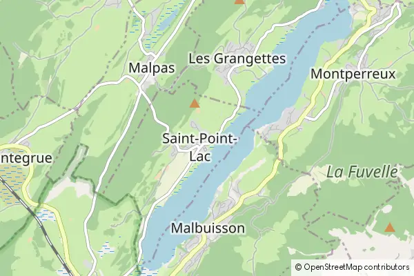 Mapa Saint-Point-Lac