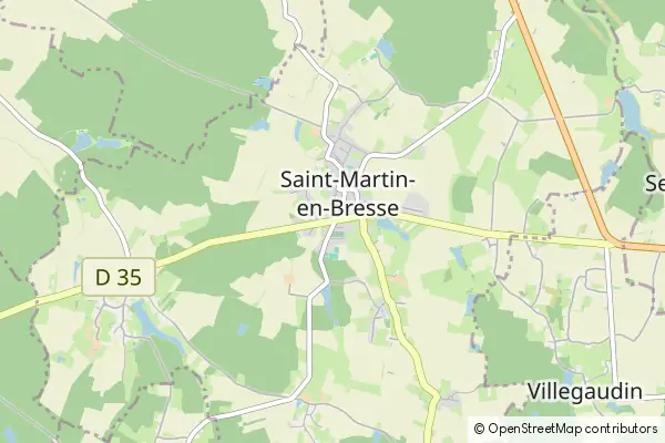 Mapa Saint-Martin-en-Bresse