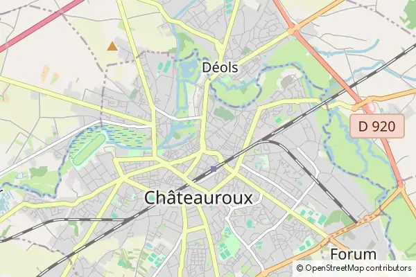 Mapa Châteauroux