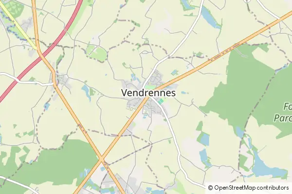 Mapa Vendrennes