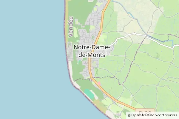 Mapa Notre Dame de Monts