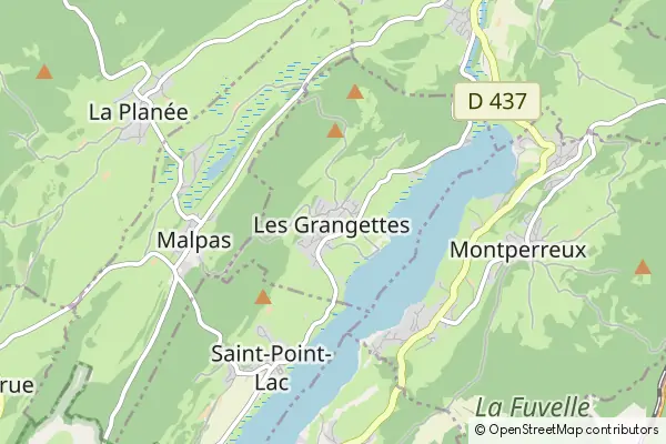 Mapa Les Grangettes