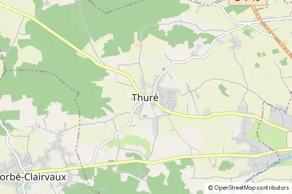 Mapa Thuré