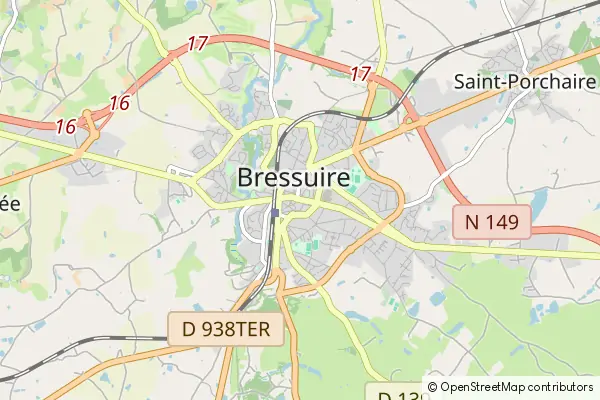 Mapa Bressuire