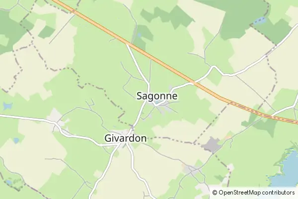 Mapa Sagonne