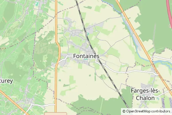 Mapa Fontaines