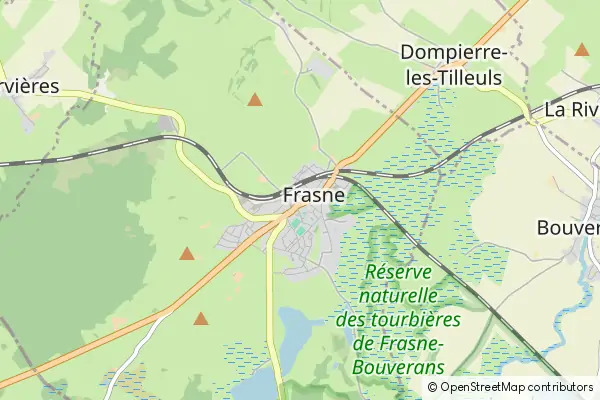 Mapa Frasne