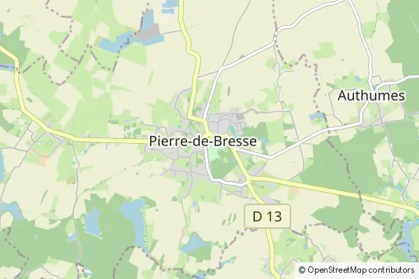 Mapa Pierre-de-Bresse