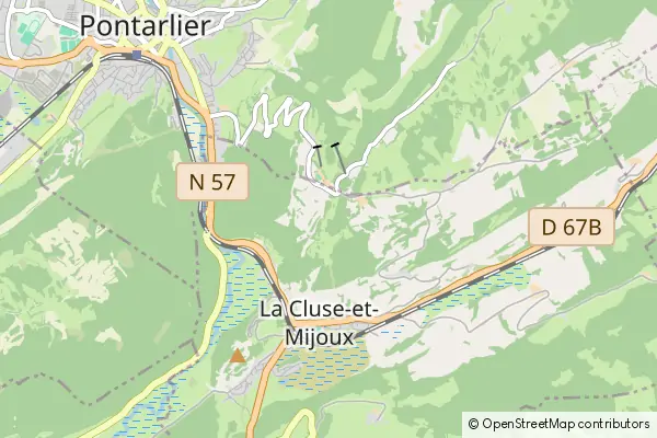 Mapa La Cluse-et-Mijoux