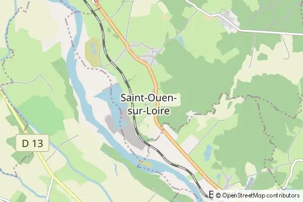 Mapa Saint-Ouen-sur-Loire