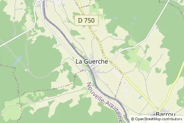 Mapa La Guerche