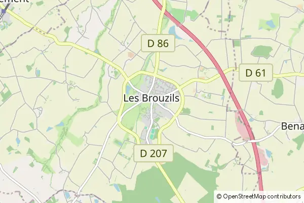 Mapa Les Brouzils