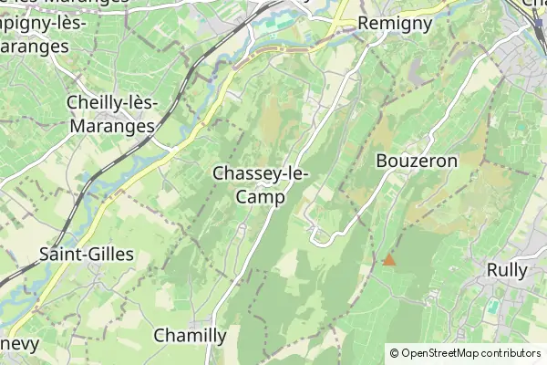 Mapa Chassey-le-Camp