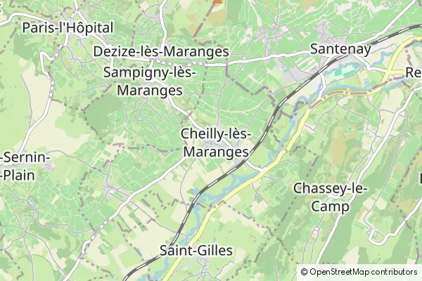 Mapa Cheilly-lès-Maranges