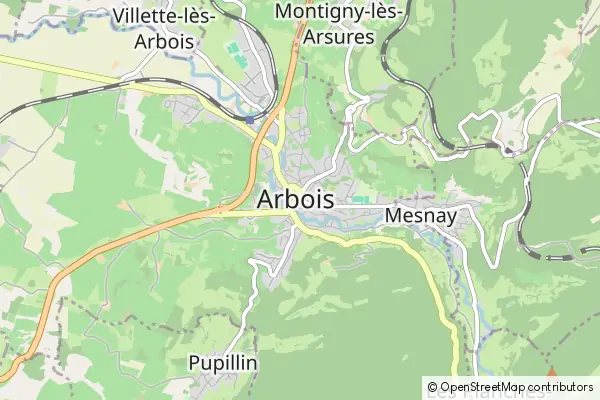 Mapa Arbois