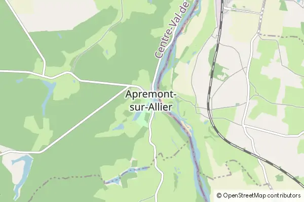 Mapa Apremont-sur-Allier