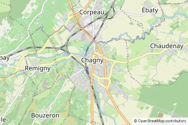 Mapa Chagny