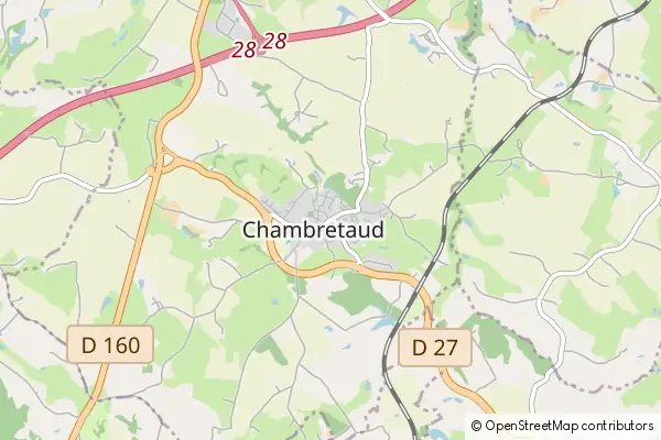 Mapa Chambretaud