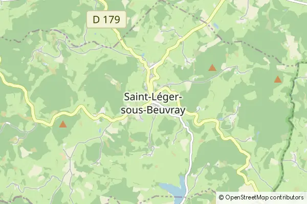 Mapa Saint-Léger-sous-Beuvray