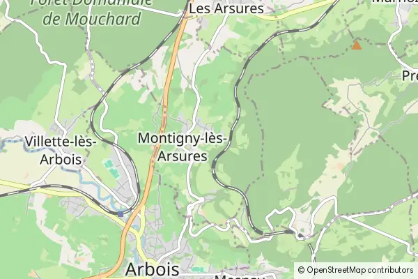 Mapa Montigny-lès-Arsures