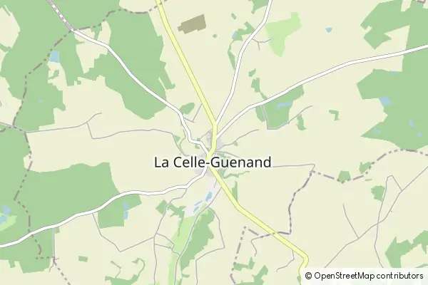 Mapa La Celle-Guenand