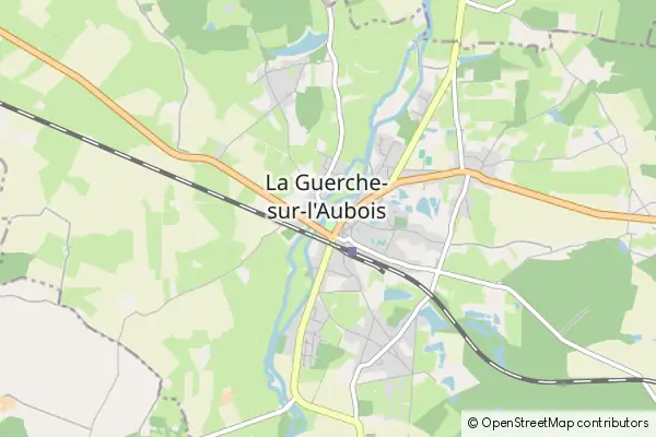 Mapa La Guerche-sur-l'Aubois