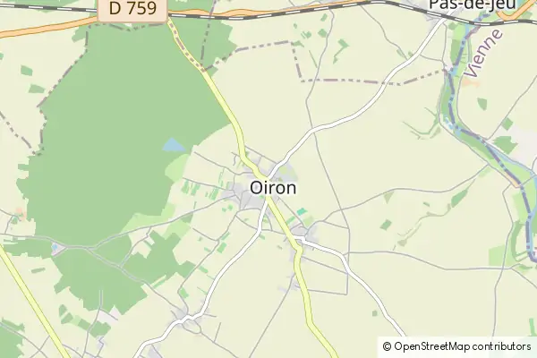 Mapa Oiron