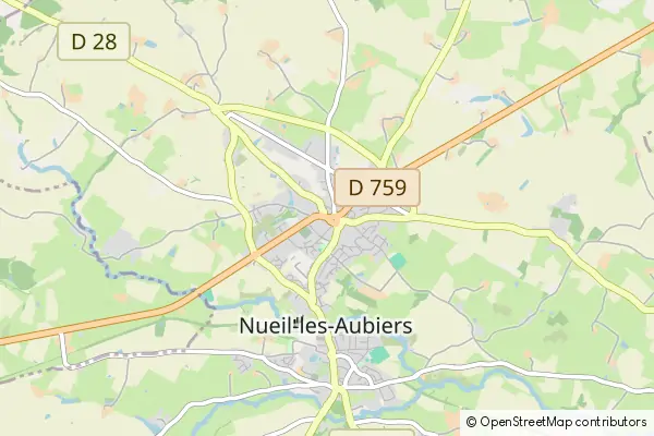 Mapa Nueil-les-Aubiers