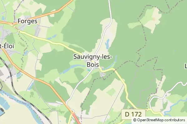 Mapa Sauvigny-les-Bois