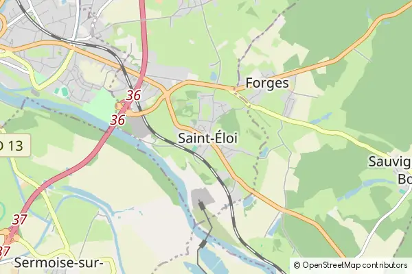 Mapa Saint-Éloi