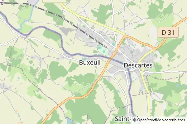 Mapa Buxeuil