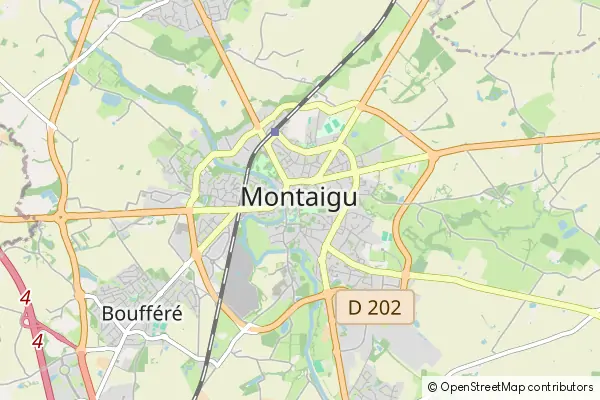 Mapa Montaigu