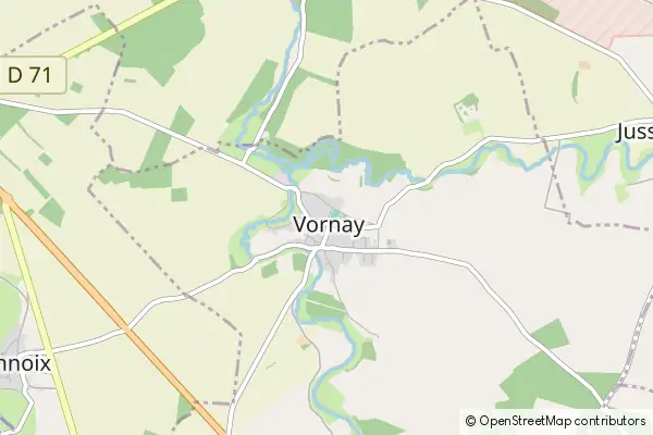 Mapa Vornay