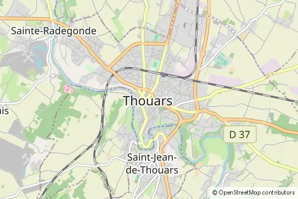 Mapa Thouars