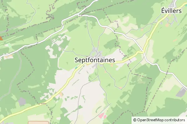 Mapa Septfontaines