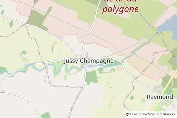 Mapa Jussy-Champagne