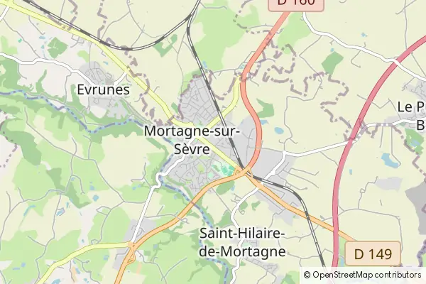 Mapa Mortagne-sur-Sèvre