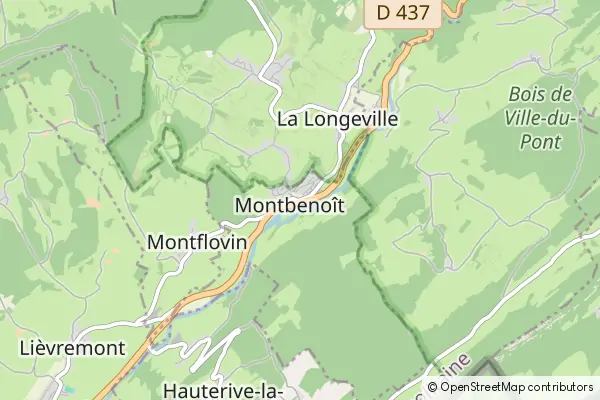 Mapa Montbenoît