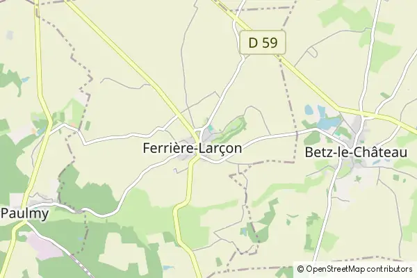 Mapa Ferrière-Larçon