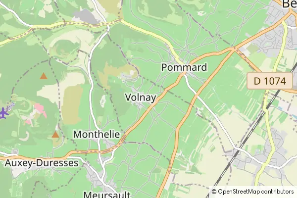 Mapa Volnay